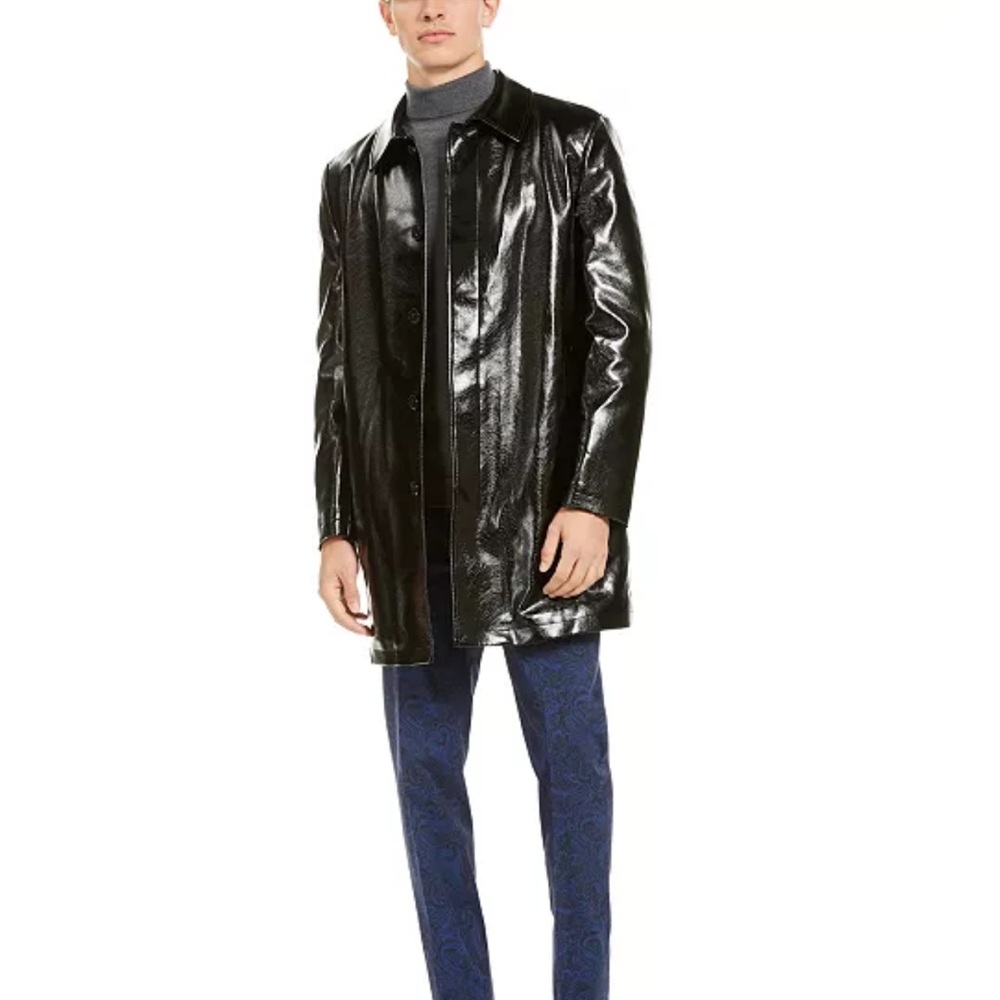 TALLIA Black Trench Coat with Modern Flair